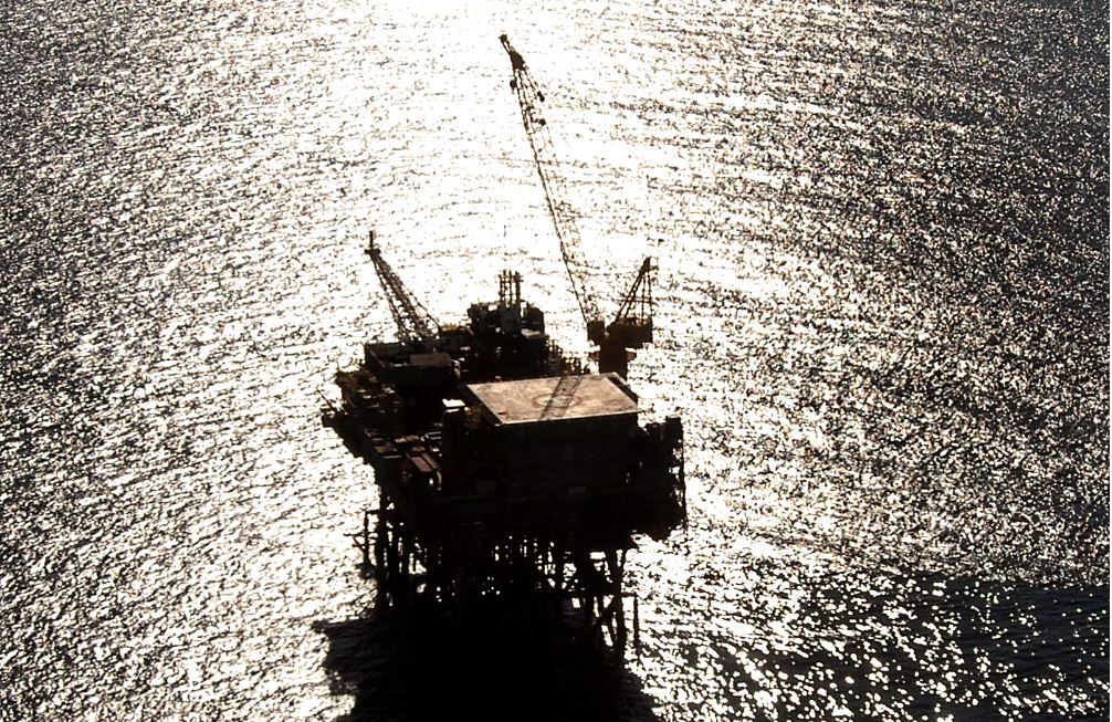 An offshore platform in the Bass Strait. Image credit: ExxonMobil Australia.